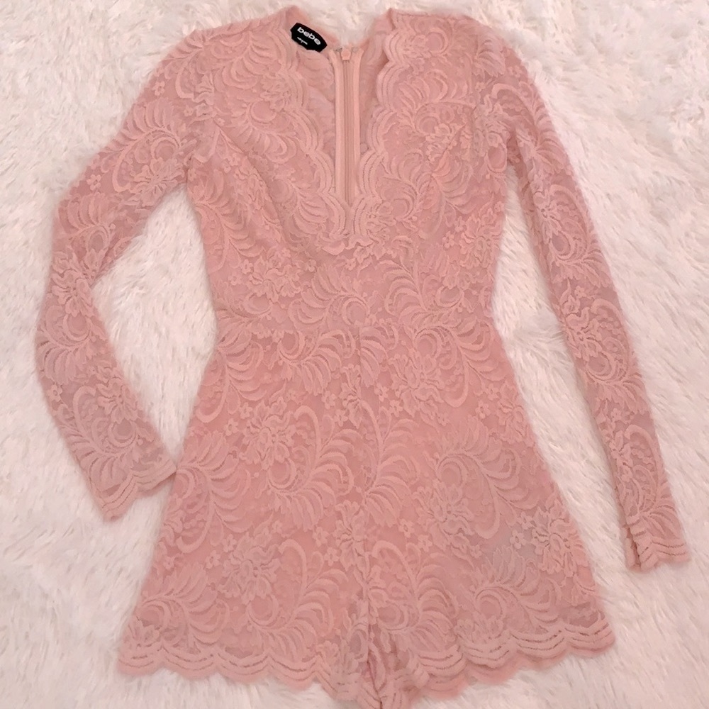 LONG SLEEVE LACE ROMPER